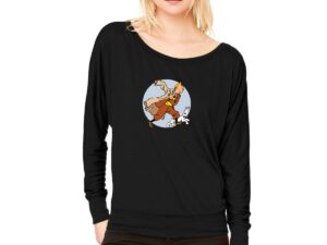 Bella + Canvas Ladies' Flowy Long-Sleeve Off Shoulder T-Shirt | 8850